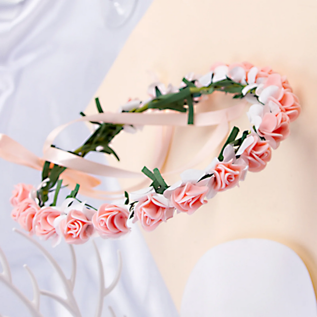 Bridal Flower Headband Bohemian Flower Crowns Floral Garland Wedding Wreaths Hair Vine Headpiece Wedding Hair Accessories