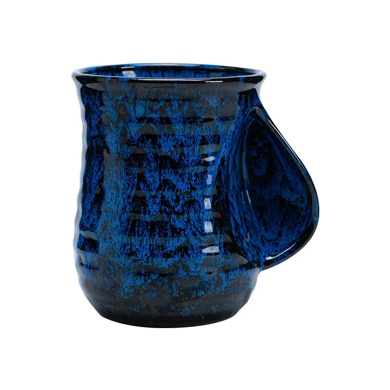 Ceramic  Makeup Cup High Beauty Water Cup   Couple Cup Latte Cup Warm Hand Cup