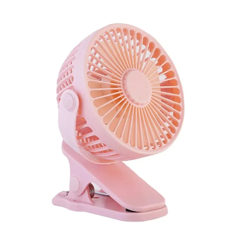 Creative Mini Clip Fan Mute Portable Desktop Home Dorm Stroller For Rechargeable USB High Wind Three Speed Blower Student Deskto
