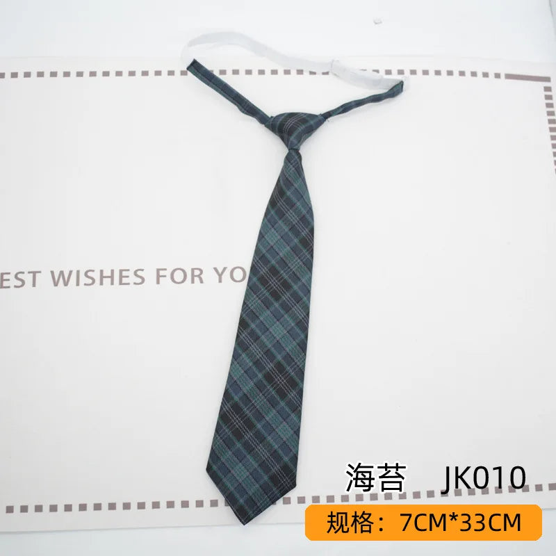 Trendy JK Ties Bowtie Women College Student Collar Neckwear Daily Shirt Accessories Cotton Plaid Bowknot Lolita Girls Lazy-tie