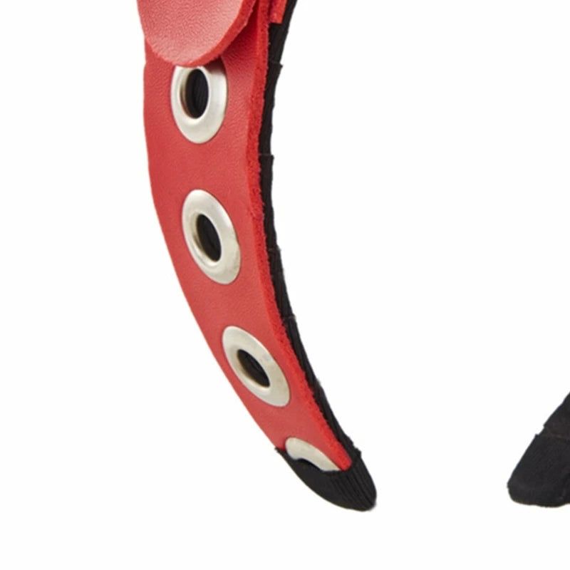 PU Leather Headband Gothic Tiaras Leather Buckle Headband Rock Headband Punk Headband Steampunk PU Leather Headpiece