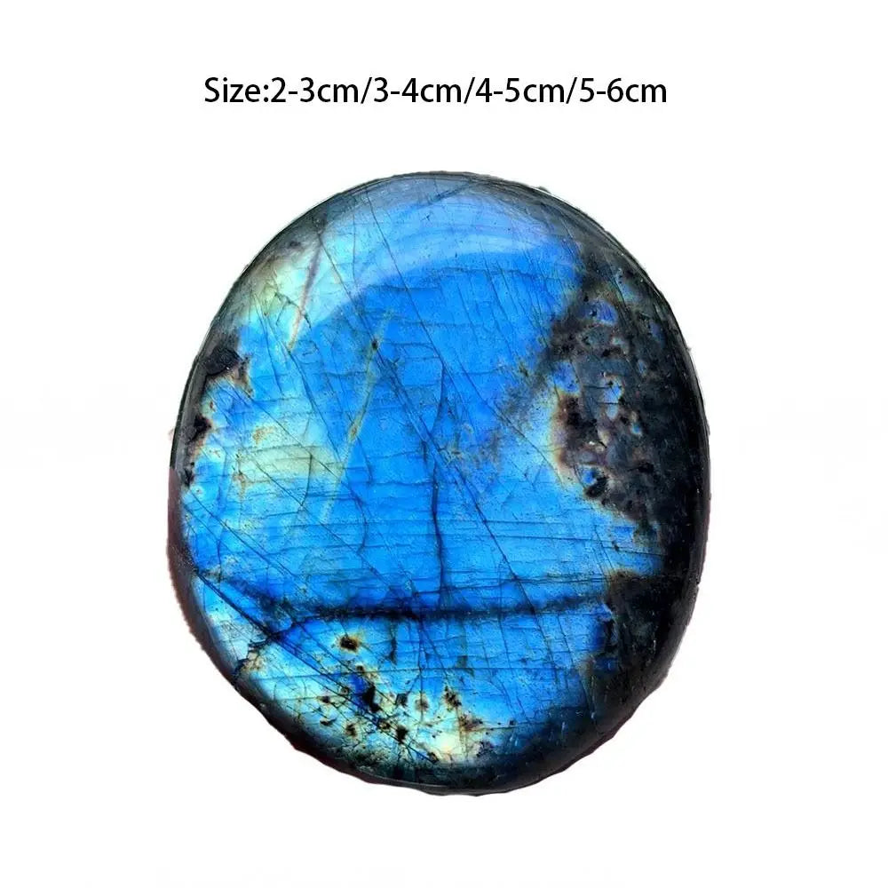 1pcs Natural Moonstone Crafts Luminous Labradorite Crystal Stone Decoration Ornament
