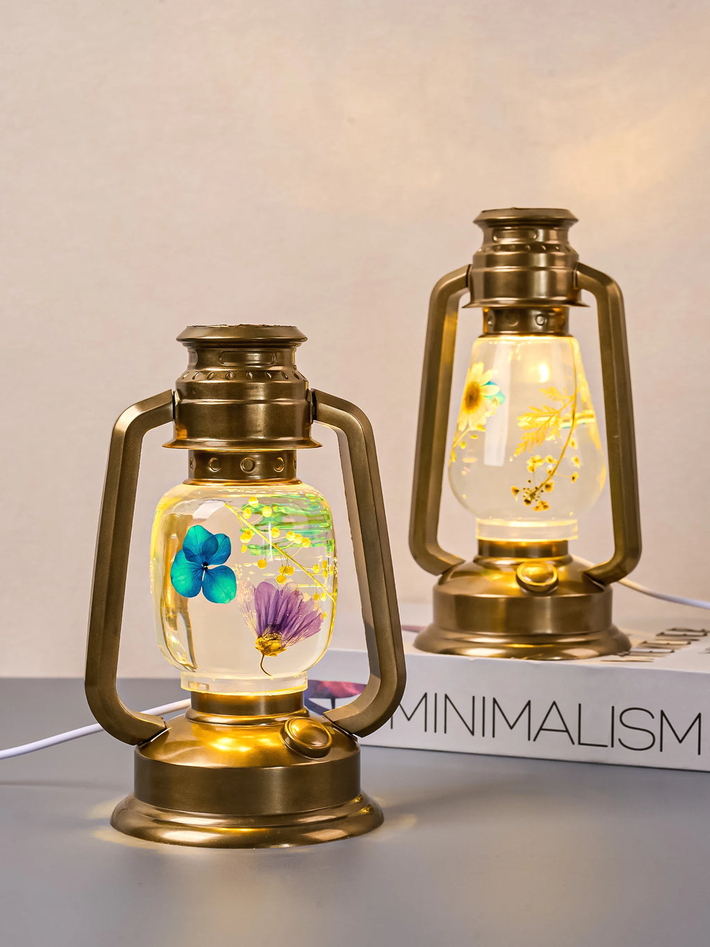 DIY Retro Kerosene Lamp Resin Silicone Mold Kit Creative Handmade Night Lights Camping Oil Lamps Decorative Home Decor Crafts