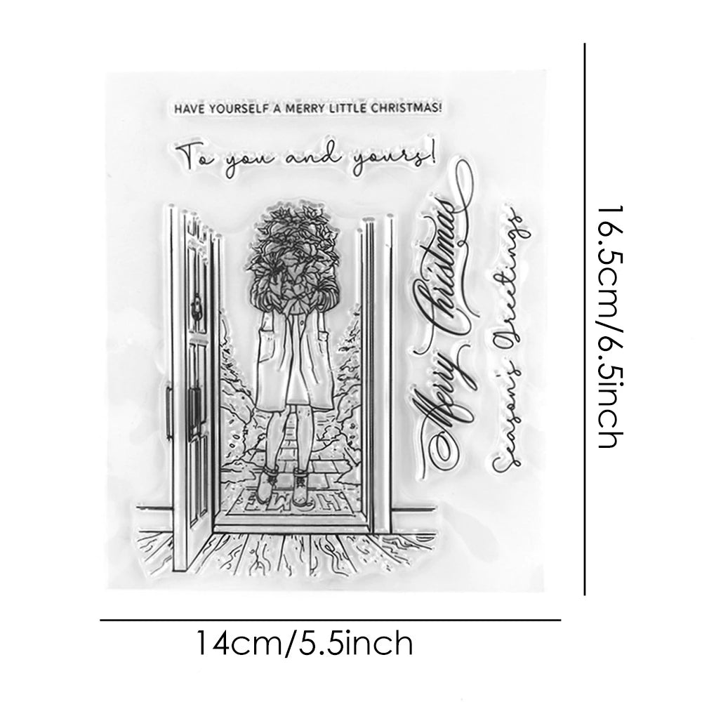 Thanksgiving Day Clear Stamp Phrase Macarons Transparent Silicone Stamps  for Card Making DIY Scrapbooking Embossing Stencils