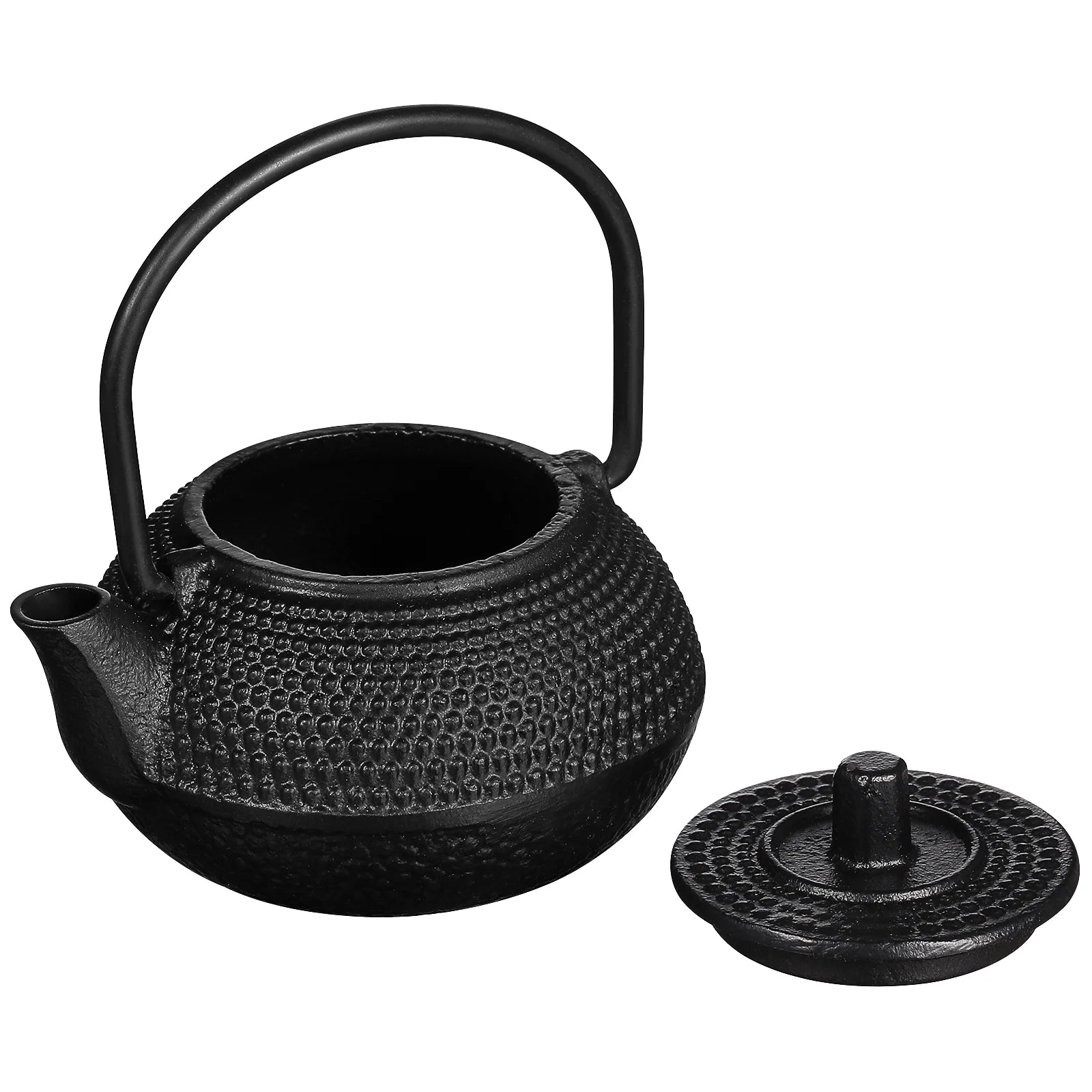 Mini Cast Iron Teapot Small Tea Kettle Rustproof Dinnerware Sets Kitchen Dining Bar nament Teapot Decorative Healthy Use