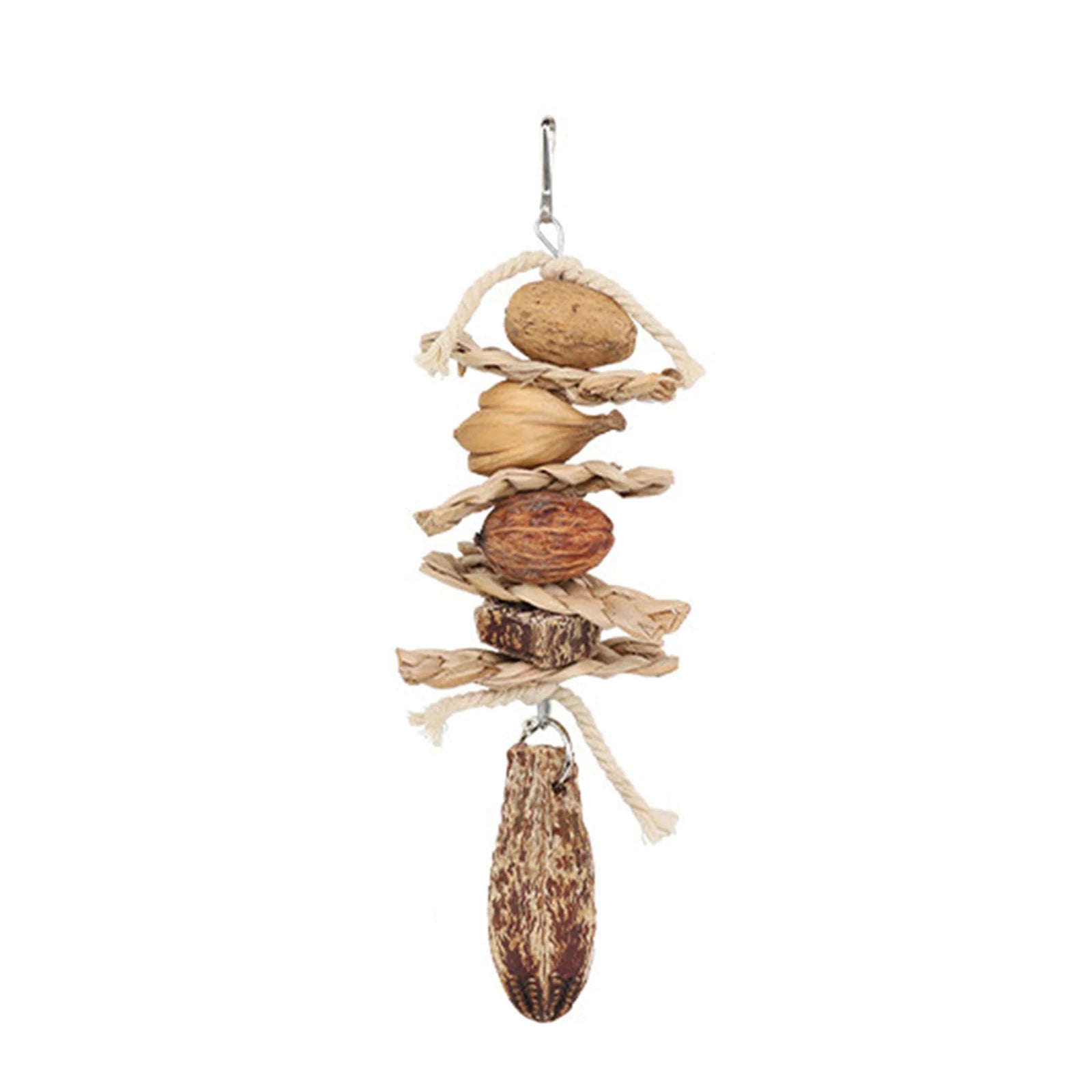 Pet Parrot Bird Natural Grass Chewing Hanging Cage Swing Climb Playing Pendant Au10 20 Dropship