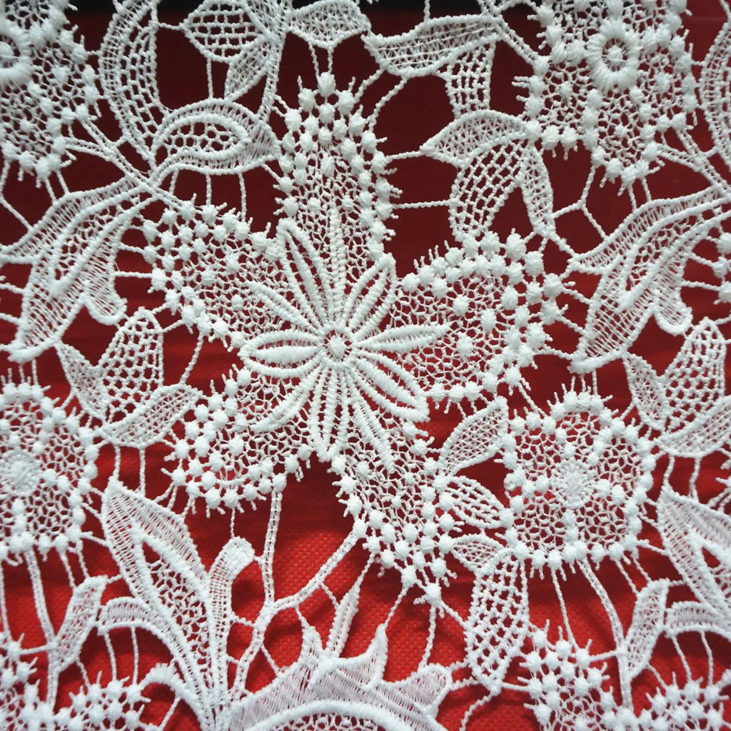 Hollow Embroidery Cloth, Flower Lace, Pastoral Embroidery DIY Handmade Dress DIY Apparel Sewing Supplies