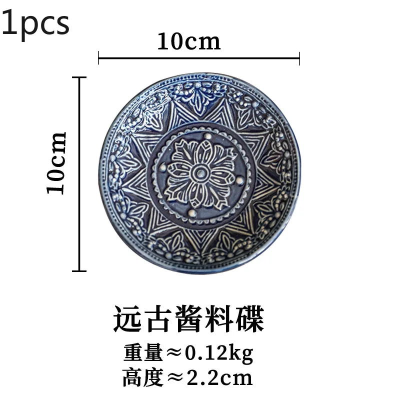 European Style Plates Creative Steak Plates Ceramic Plates Light Luxury High-end Tableware