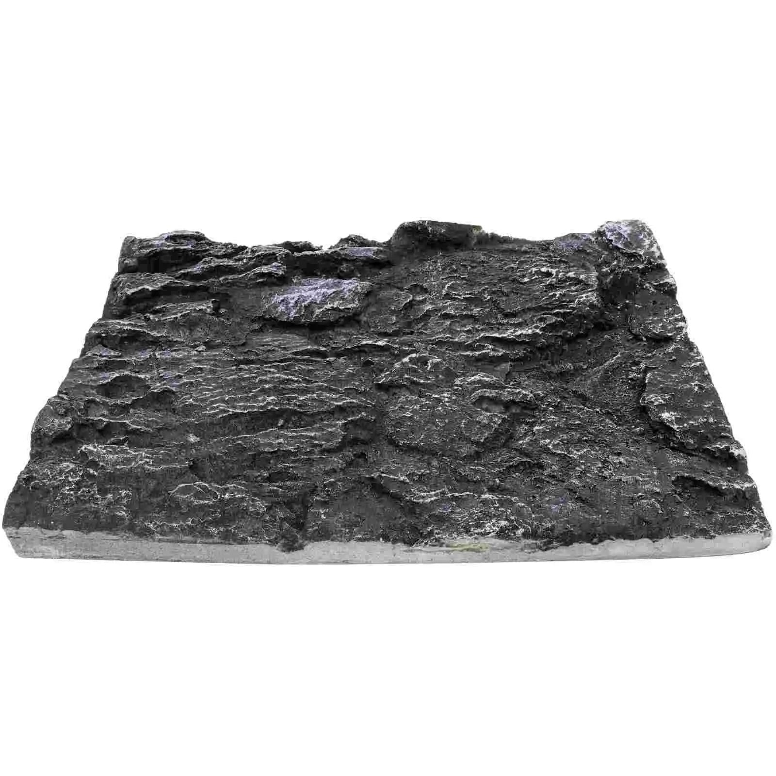 Realistic Rock Plate Decor Terrarium Background 3d Aquarium Landscape Board Fish Tank Pet Supplies Home Garden nament