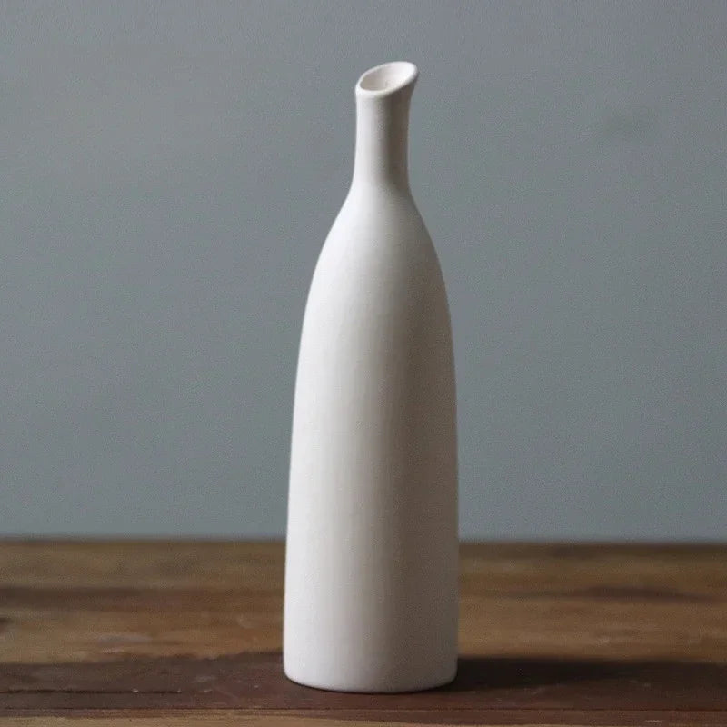 Plain Vas Photography  Arrangement Creative and Minimalist Decoration Pottery Props for Home Nordic Ins Style Plain Ceramic Vase