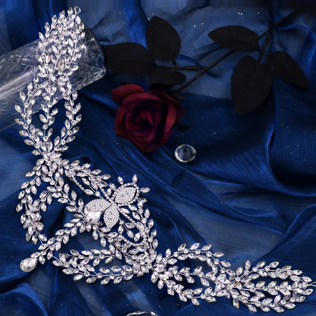 HP457 Bride Headwear Bohemian Bridal Headband Women Crown Wedding Hair Accessories Forehead Tiara Headdress Gift Trendy