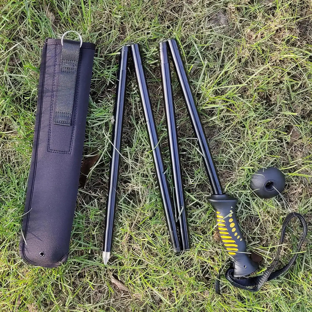 Aventik Fold-able Wading Staff Water Depth Safety Aluminum Body Corrosion Resistance