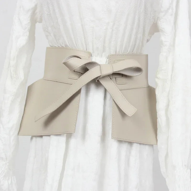 Knot Ultra Wide Girdle Waistband Women Lace Skirt Fashionable Decoration Tie Up Waist Closure Dress Versatile Accessories