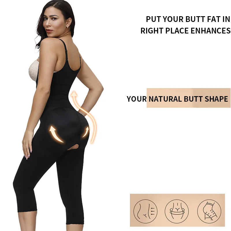 Colombian Girdles Shapers Post Surgical Waist Trainer Women's Open Bust Tummy Control Shapewear Thigh Trimmer Butt Lifter Fajas
