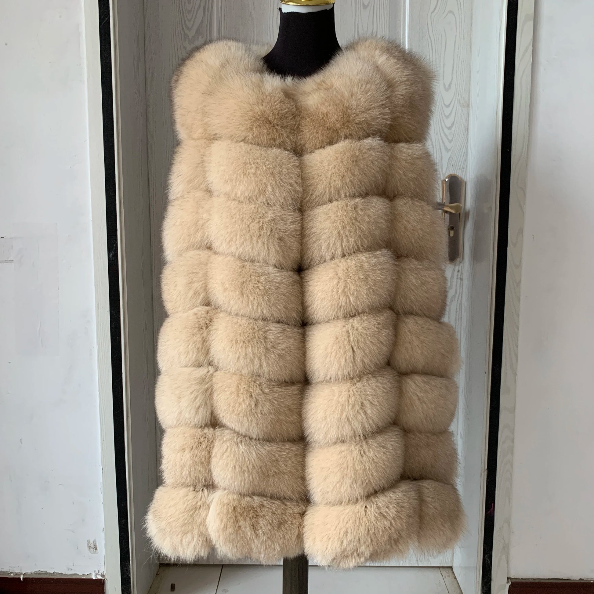 Natural Fox Fur Vest Lady Warm Vest Multicolor 100% Natural Fur Coat fox fur vest real fur vests sleeveless real fox fur coats