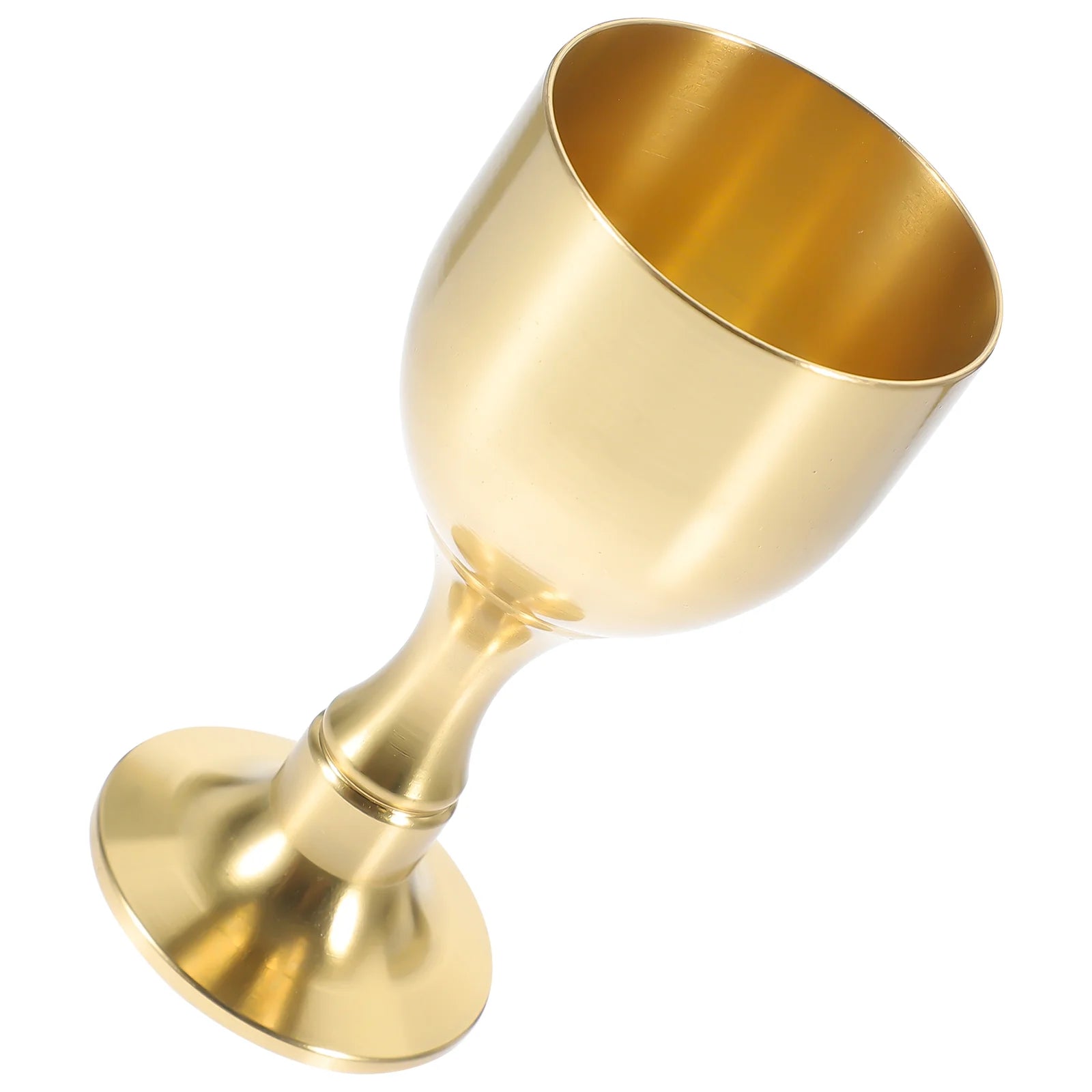 Goblet Holy Cup Delicate Buddhism Metal Footed Wine Brass Desktop Offering Decorations