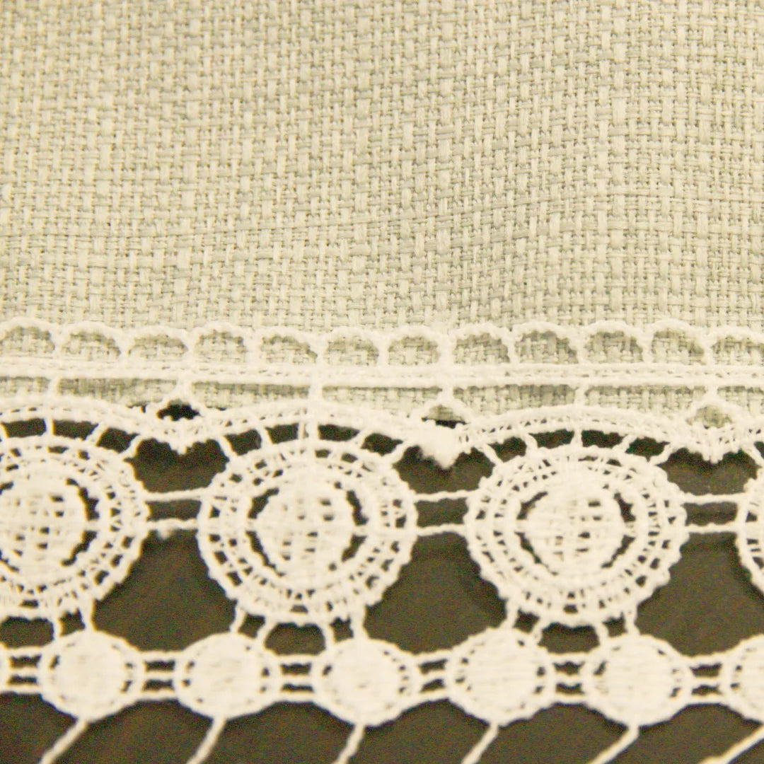 Classic Style Lace Linen Solid Color Tablecloth Exquisite Elegant