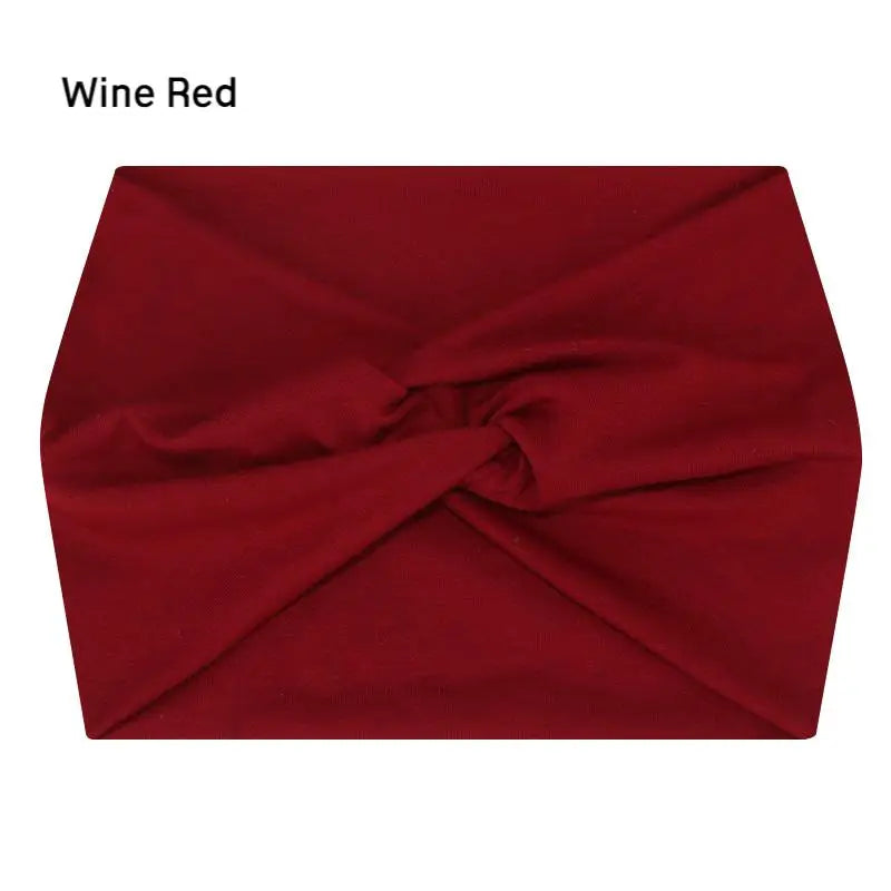 Wide Elastic Headband Hairband Pilates Yoga fitness Running Cycling Sweatband Turban Makeup Hair Hoop Makeup Headwrap for Women