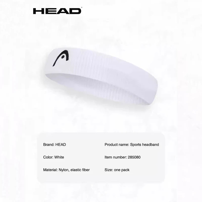 Original HEAD Exercise Headband Fitness Sweat Absorption Belt Badminton Basketball Running Headband Tennis Sports Headbands
