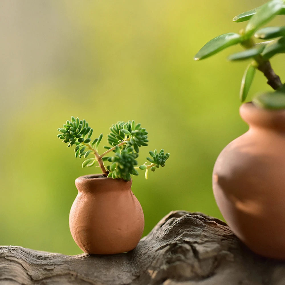 Mini Terracotta Pot Clay Ceramic Pottery Planter Flower Pots Succulent Nursery Pots For Flower Plants Crafts Miniature Flowerpot