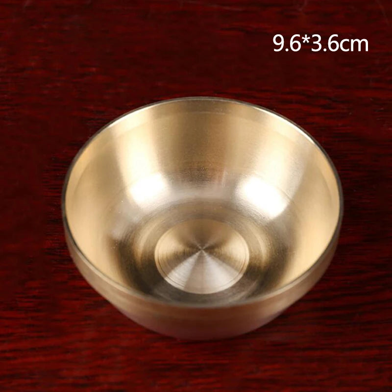 Copper Tibetan Bowl Buddha Disciples to Supply Water Meditation Mini Brass Cup Home Desk Decor 7Set