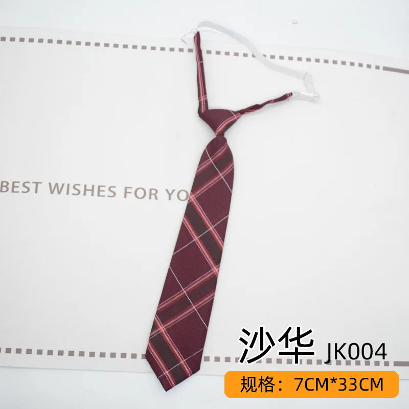 Trendy JK Ties Bowtie Women College Student Collar Neckwear Daily Shirt Accessories Cotton Plaid Bowknot Lolita Girls Lazy-tie
