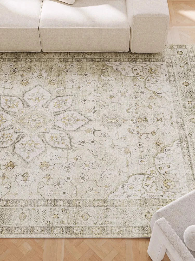 Artistic Persian Type Carpet Luxury Bohemian Decorative Rugs Comfortable Soft Living Room Carpets Machine Washable Bedroom Rug