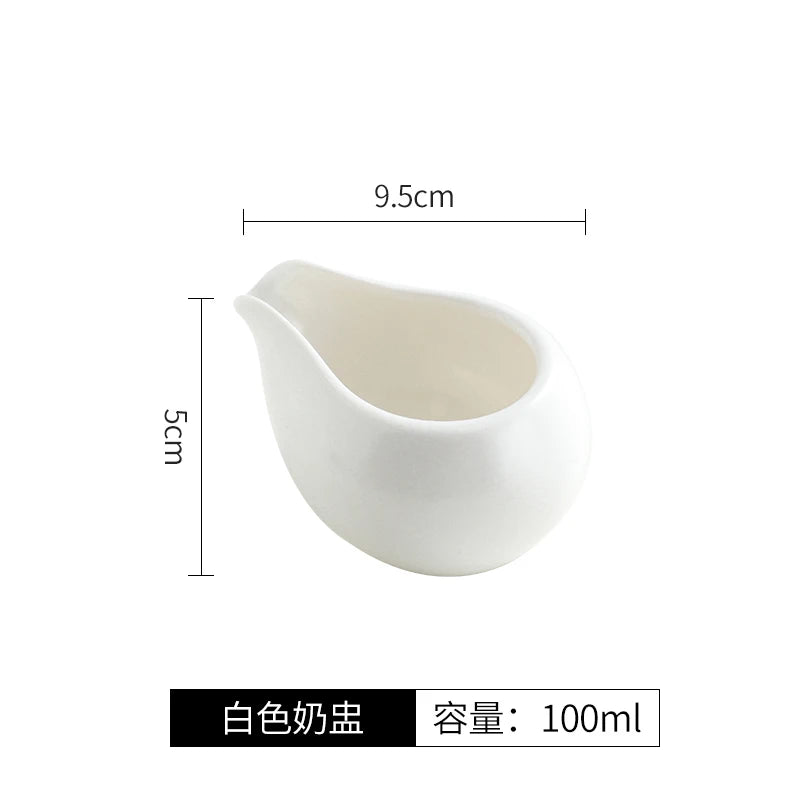 Ceramic Milk Jug Spice Dish Sauce Dish Coffee Nipple Cups Steak Sauce Bucket Snack Bowls Sauce Jugs Gravy Boats Tableware