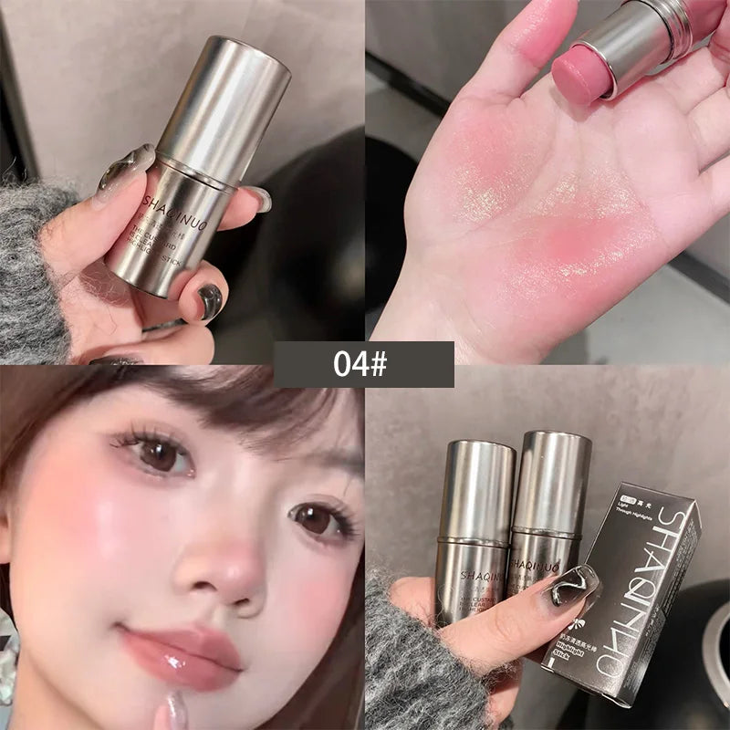 Wet and Shimmer Highlighter Stick natural pearlescent Glitter Durable Contour palette Face Body Brighten Cosmetics Makeup