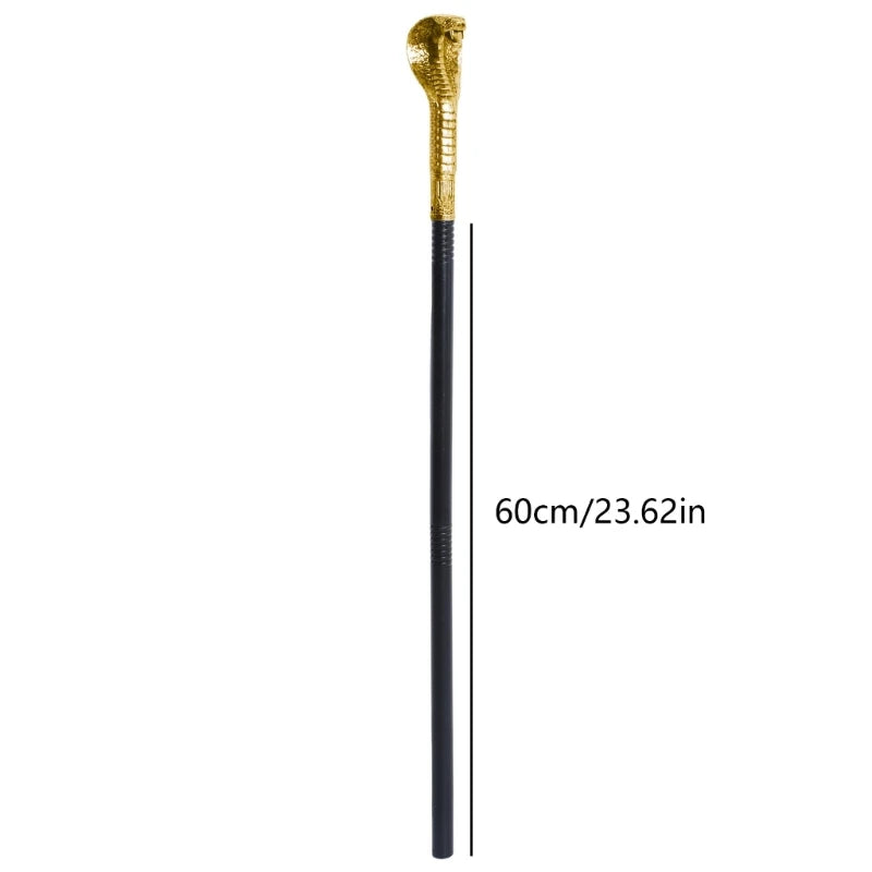 Egyptian Cobras Staff Snake Staff Walking Cane Pimp Cane Egyptian Staff Scepter Pretend Play Costume Props