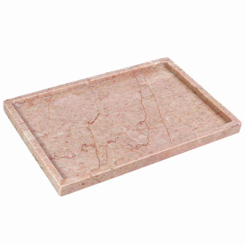 30x20x1.8CM Luxury Calacatta Viola Arabescato Natural Marble Stone Catchall Tray Carving Rectangular Storage Dish Home Decor