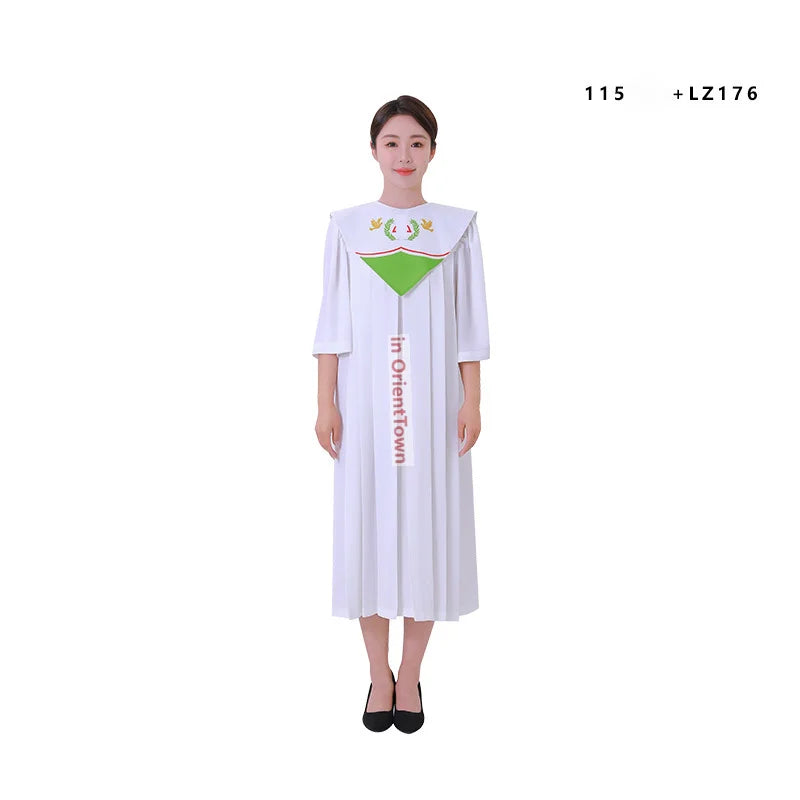 Loose High-end Robe Choir Hymn Dress Group Clothing Standard Christian Church Clergyman Attire Jesus Class Service Wear  JT013