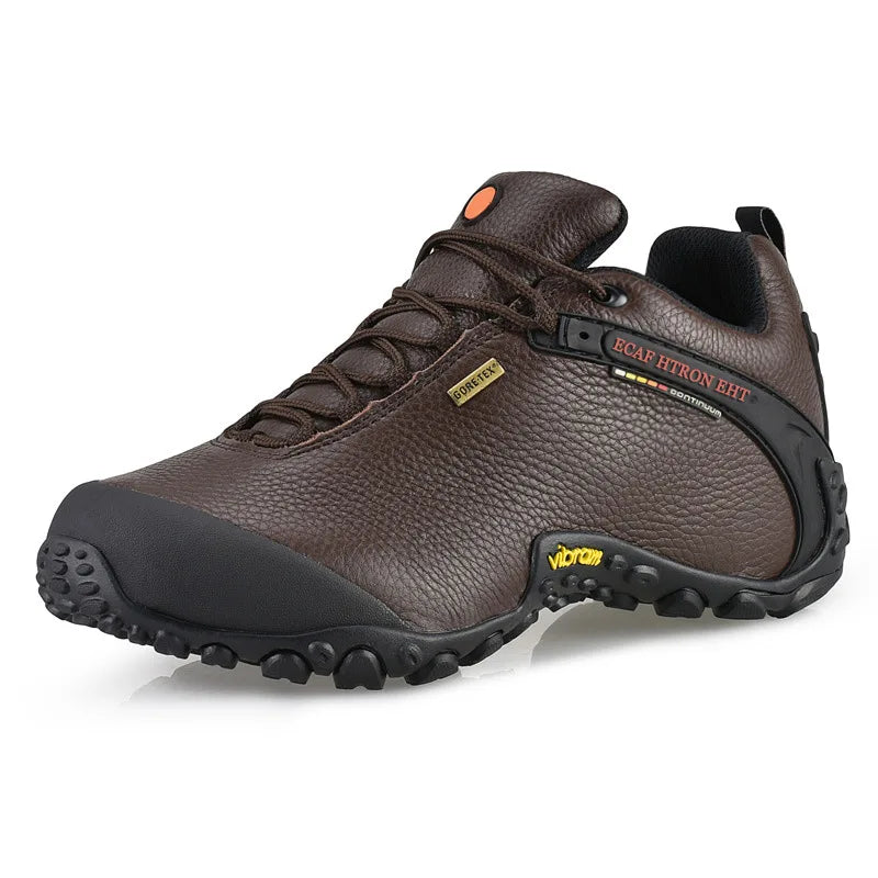 Genuine Leather Autumn Winter Men Outdoor Sneakers Casual Shoes Men's Walking Boots Climbing Shoes Flats Safety Work Shoes
