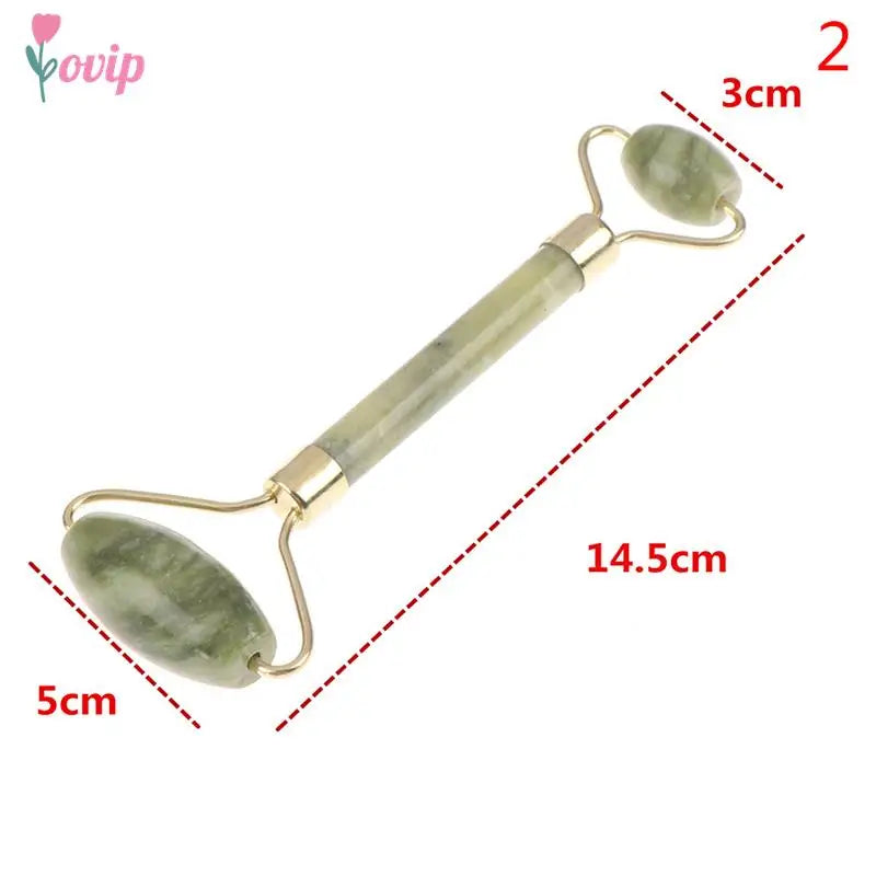1 Pcs Portable Pratical Facial Massage Roller Natural Jade Anti Wrinkle Face Slimming Shaper Body Foot Relaxation Beauty Tool