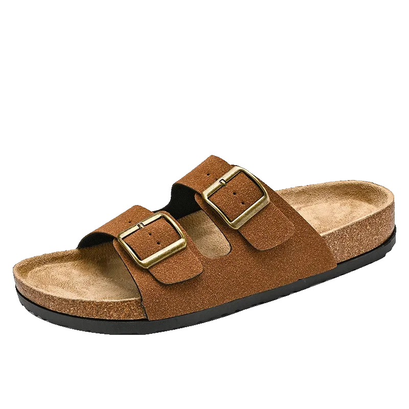 Man's Leather Sandal for Men Beach Sandals Men 2025 Designer Men's Shoes Men's Comfortable Slipper Original Brands Shoes Summer