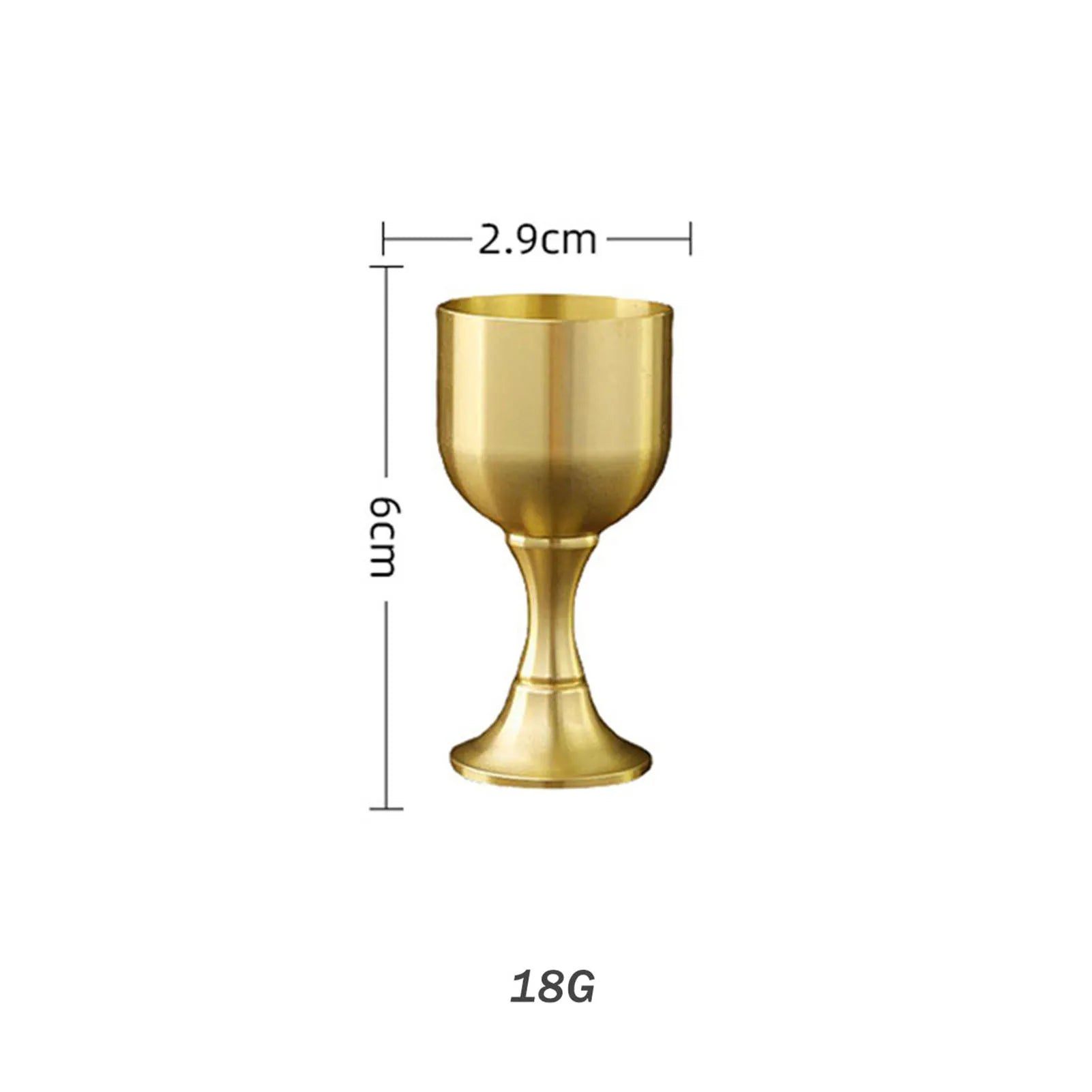 Pure Copper Chalice Cup Cocktail Glass Wine Goblet Brass Beverage Brass Goblet Metal Liquor Tumbler For Party Home Decoration