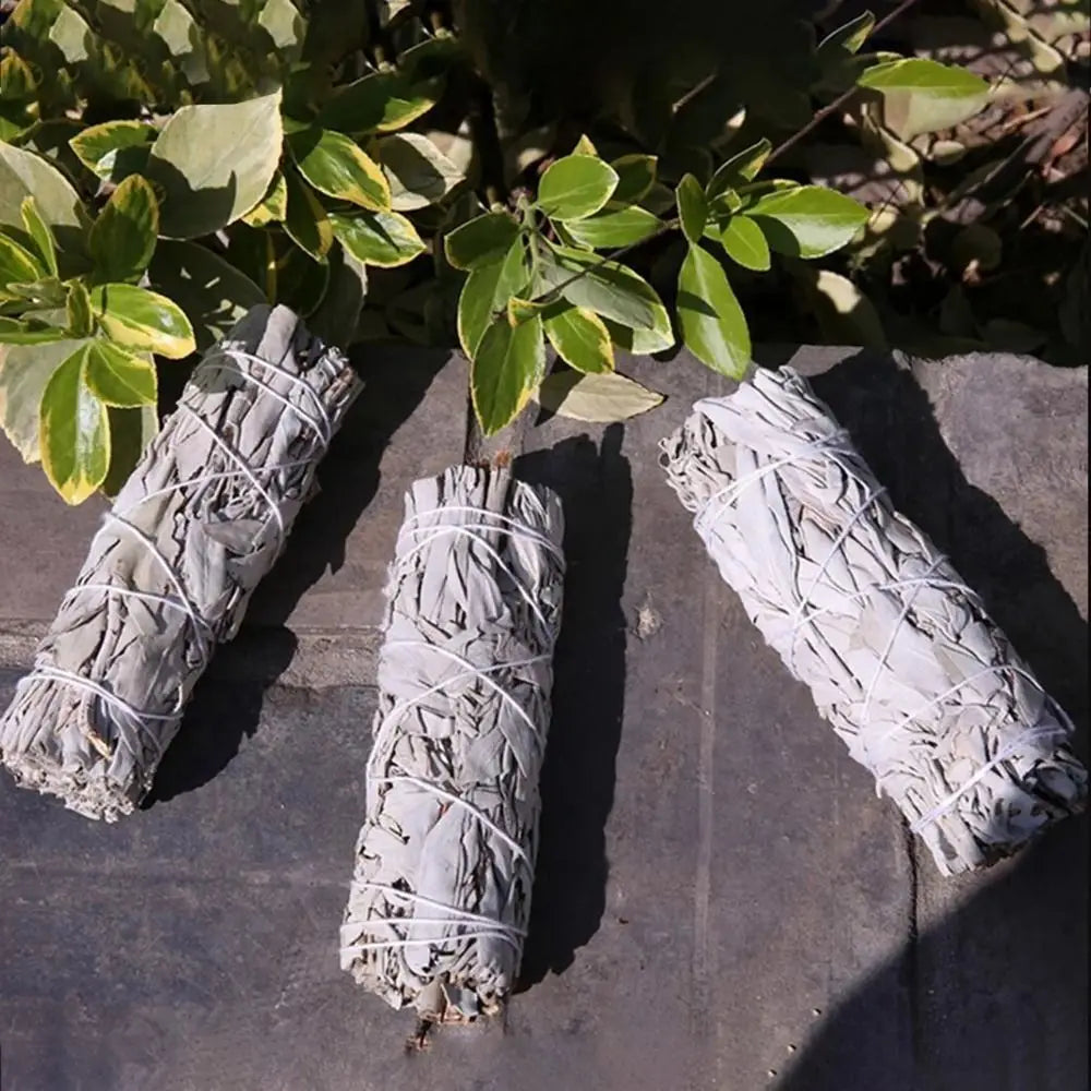 10cm White Sage Bundle Portable Multifunctional Spiritual Incense Sticks Natural Practical California Smudge Stick Wand