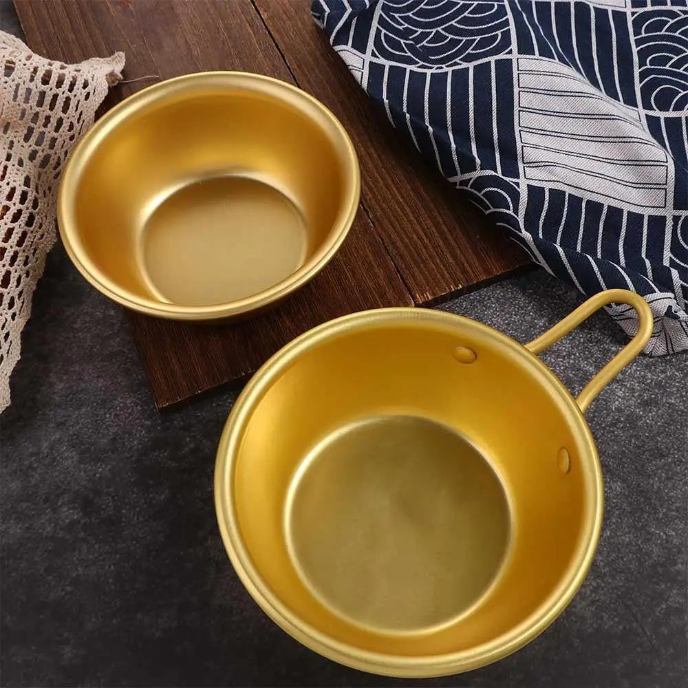 Traditional Ramen Pot Kitchen Korean Dessert Tray Aluminum Ramen Noodles Pot Rice Wine Bowl Bowl Cup Wine Cup