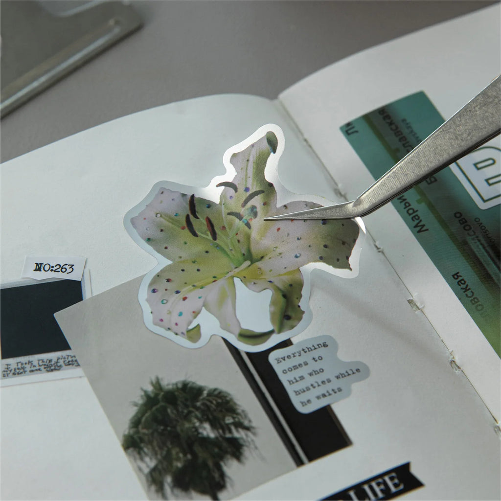 1pcs/lot Decorative Adhesive Tapes Flower meaning to be continued Junk Journal Japanese Masking Scrapbooking Stickers