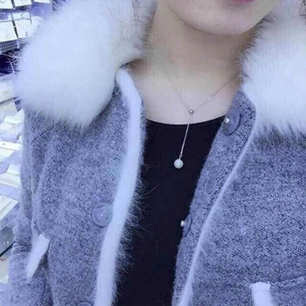 Choker Necklace Exquisite Adjustable Neck Chains Single Faux Pearl Pendant Chain Necklace Women Clavicle Chain Jewelry Gift