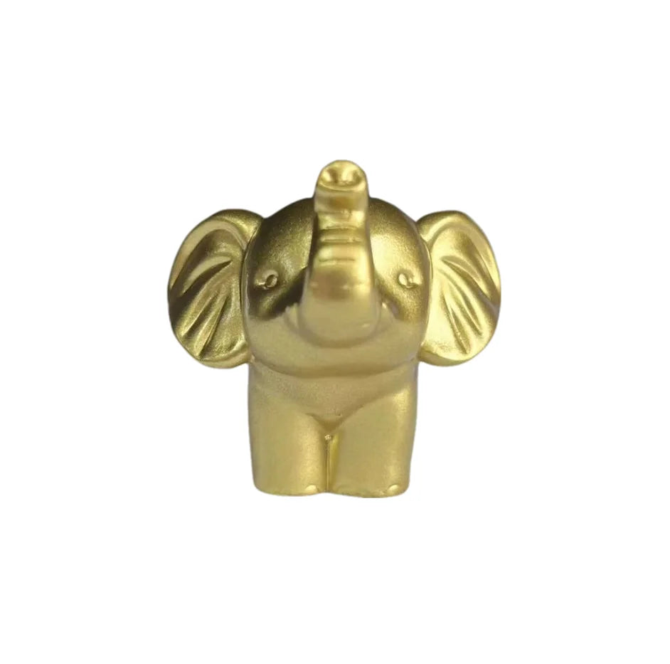 Scandinavian Style Black and White Gold Elephant Statue Ornaments, Auspicious Meaning Home Decoration, Fashionable and Exquisite Decoration for Living Room and Study, Convey the Warm Atmosphere