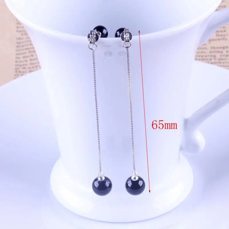 Korean Red Natural Stone Drop Earrings For Women Natural agate Jewelry Bridal Party Wedding Tassel Earrings 2023 Trendy 2Z40