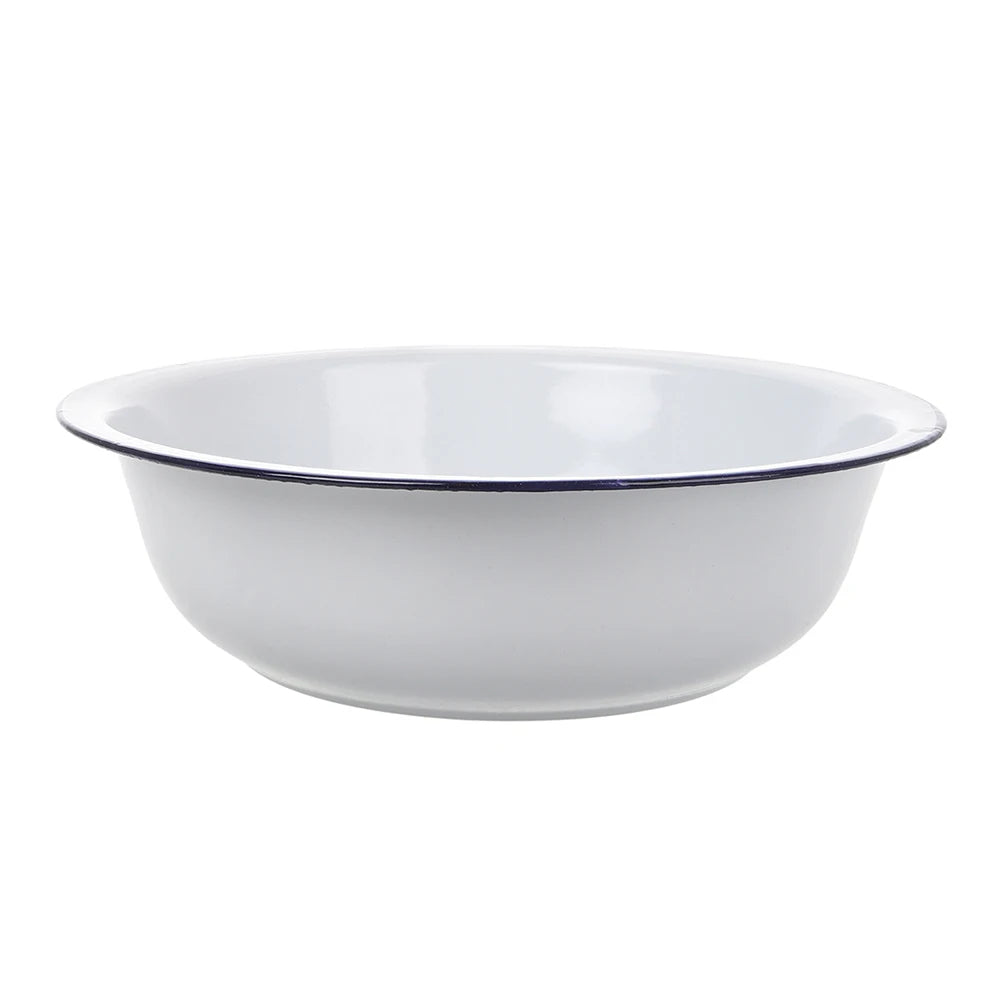Enamel Basin Mixing Bowls Large Deep Soup Dish Capacity Thickened Enamel Bread Pasta Dishes Wash Basin Kitchen Sinks