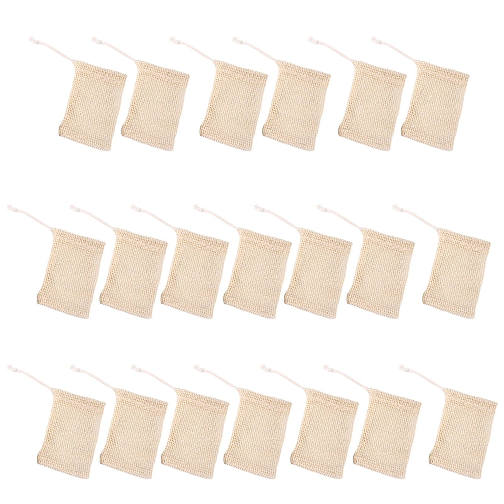 1-20pcs Natural Sisal Soap Bags Shower Bath Exfoliating Soap Saver Pouch Holder for Bath & Shower Use Soap Packaging Mesh Bags ﻿