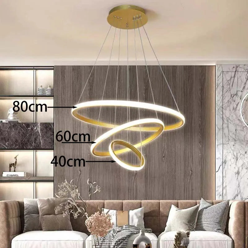 New Nordic minimalist and fashionable smart LED ceiling lights for bedrooms, living rooms, and main hall lights