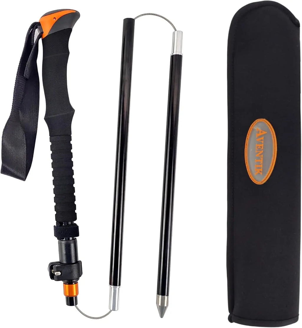 Aventik Fold-able Wading Staff Water Depth Safety Aluminum Body Corrosion Resistance