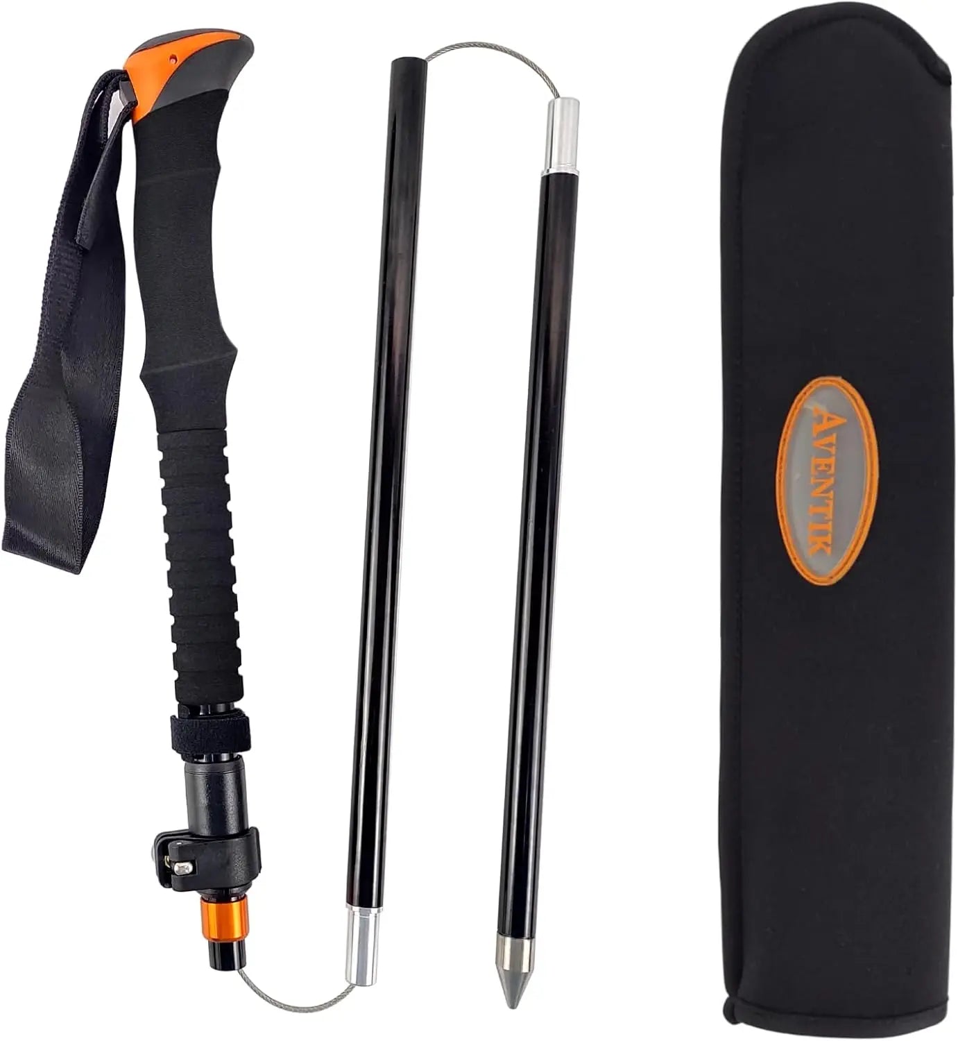 Aventik Fold-able Wading Staff Water Depth Safety Aluminum Body Corrosion Resistance