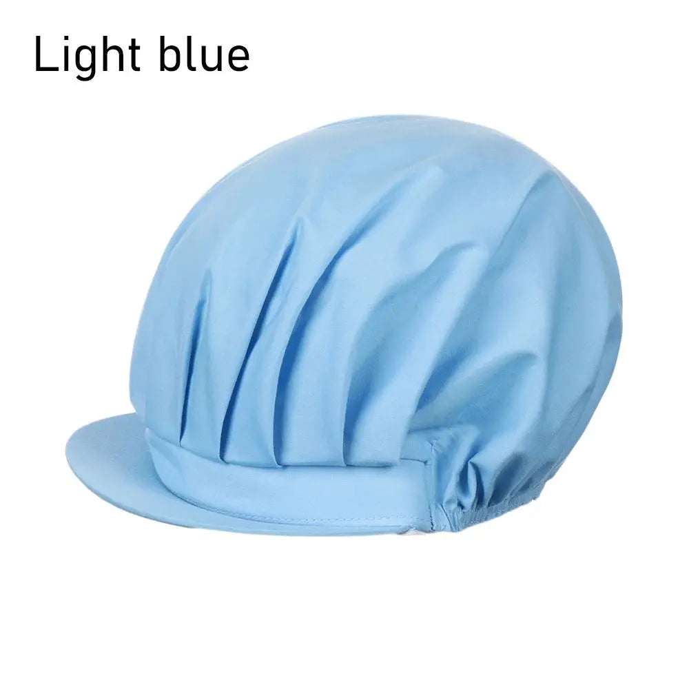 Chef Hat Kitchen Cooking Chef Cap Food Service Hair Nets Chic Work Accessories Women Bandage Adjustable Cap Solid