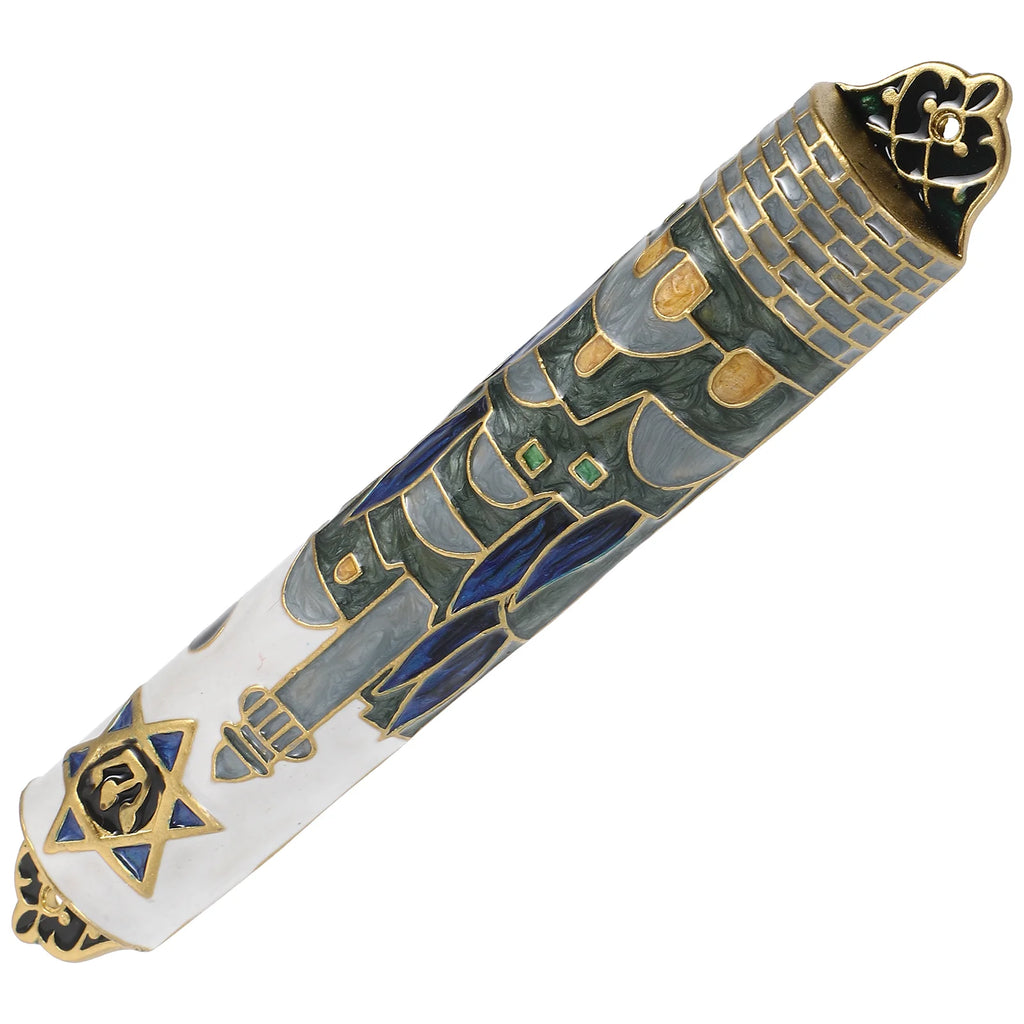 Doorpost Scroll Mezuzah Decor Symbols Prayer Scripture House Metal Craft Judaica Religious Retro