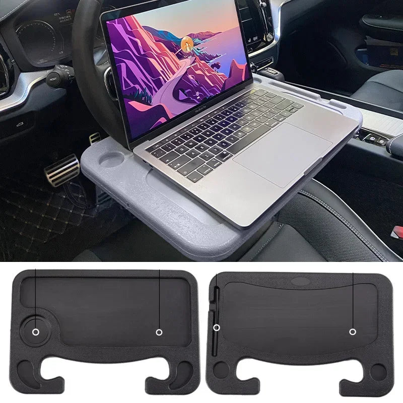 Car Portable Laptop Computer Desk Mount Stand Eat Work Car Steering Wheel Dining Table BracketDrink Food Coffee Tray Board